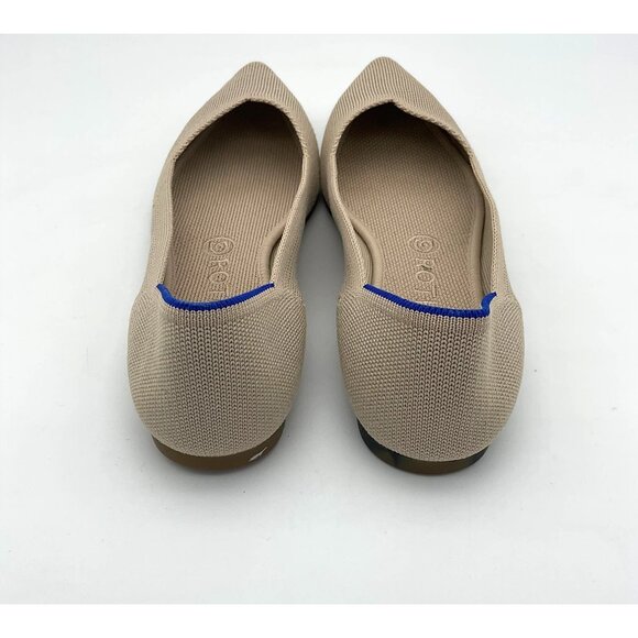 Rothy's Point II Ecru Flats Tortoiseshell Pattern Soles Washable Size 9 - Picture 5 of 10